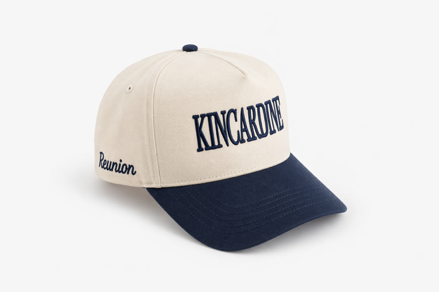 Navy and White Kincardine Hat